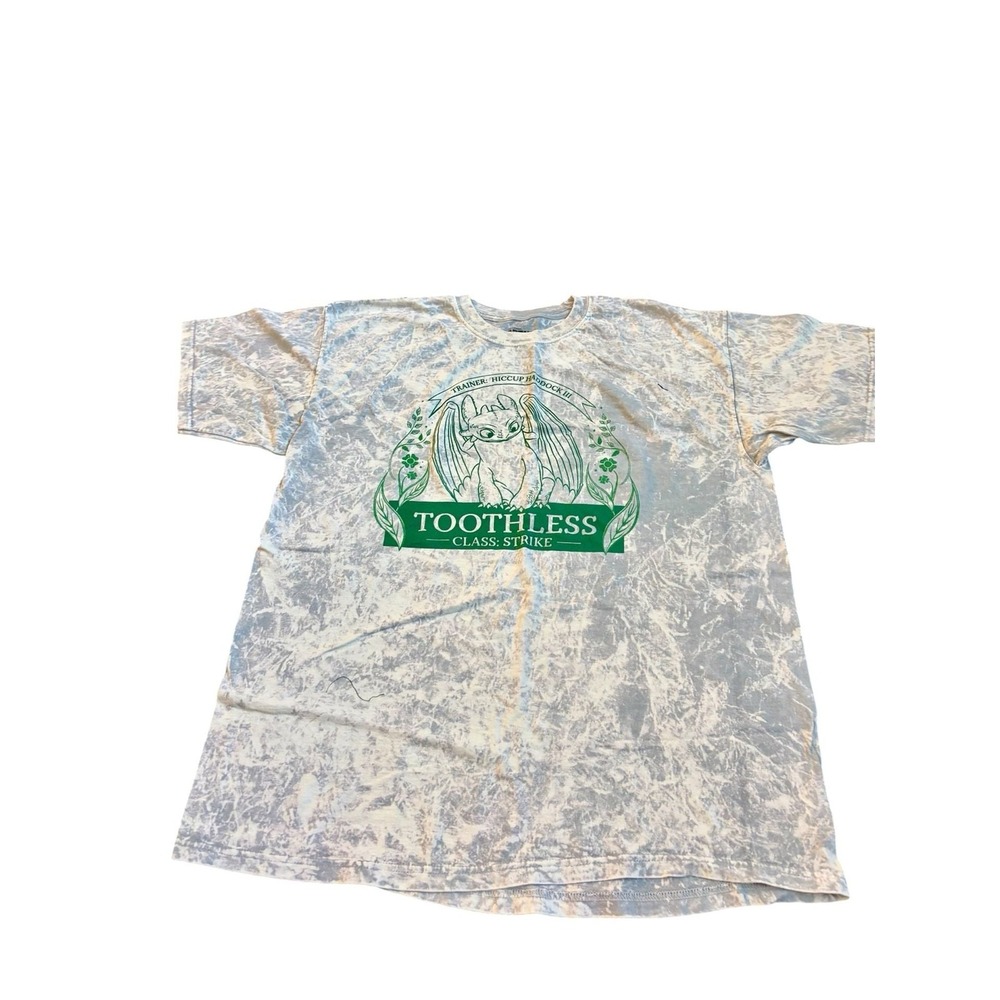 DreamWorks Dragons Toothless Class: Strike Mineral Wash Graphic T-Shirt Large
